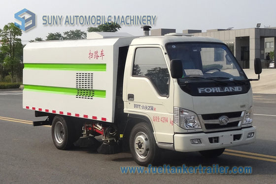 Forland 90hp LHD RHD Road Cleaning Truck Four Brushes Suction Sweeper Vehicle 2.5M3 Mini Street Sweeper Truck For Factor