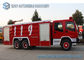 ISUZU 9000L 6x4 Water Tank Fire Truck , Double Row Cab 260Hp 3 Axle Truck