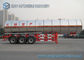 3 Axle 38000L Butyl Acetate Chemical Liquid Tank Trailers With Ellipse Shaped