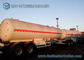 Customized 39000L Dual Axles LPG Tank Trailer 16 Ton For Bangladesh