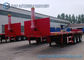40 Ft  Container Flatbed Dump Heavy Duty Flatbed Trailer 3 Axles 50T