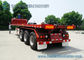 40 Ft  Container Flatbed Dump Heavy Duty Flatbed Trailer 3 Axles 50T