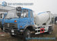 Dongfeng 153 Blue Cab 6 Wheeler 6 M3 Concrete Mixer Truck Cummins Engine
