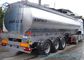 35000 Liters Tri-axle Heating Bitumen Storage Tanks , Aluminum Cover Bitumen Tanker
