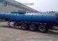 Concentrated  Sulfuric Acid Tank Trailer 18000 L V Shape Chemical Tanker Trailer