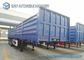 13000 * 2500 * 3000 mm Tri axle Cargo semi flatbed trailers Load Capacity 50 T 60 T