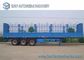 Length 12 m Fenced Flatbed Semi Trailer 3 Axles Load Capacity 50 T 55 T
