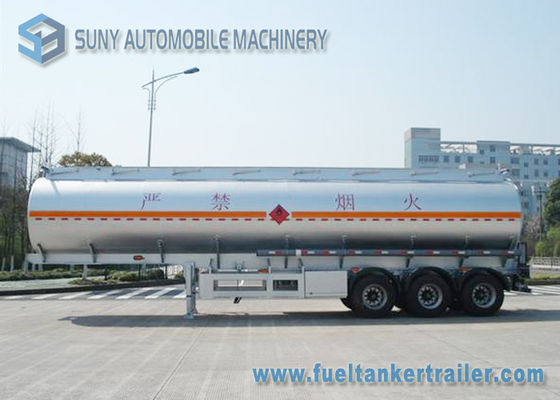 Stainless Steel Tri-axle Oil Tank Trailer 40000L 12000*2500*3650mm