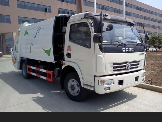 Dongfeng 4m3 5m3 6m3 4x2 Garbage Trucks Single Row 120hp 2 Axles