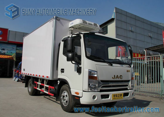 JAC 4 X2 Small Refrigerator Van Truck White 5 Ton Ice Cream Truck