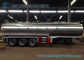 45m3 304 2B Edible Grade Chemical Tank Trailer 3 Axle For Milk / Liquid Food