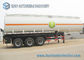 Colored Cargo Tractor Oil Tank Trailer 3 Axle With Gravity Discharge