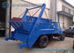 Long Cab 6 Ton Swing Off Garbage Trucks With LHD Steering Wheel