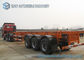 Custom Q235 / Q345 40 Foot Flatbed Semi Trailer 50 Ton For Transportation