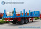 Two Axles Flatbed Semi Trailer , 40 Ton Heavy Timber Log Loading Trailer