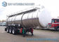 33000 L Acid Solution Chemical Tank Trailer 3 Axle Aluminum Tanker