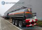 Sodium Hydroxide Solution Oil Tank Trailer , 20 m3 Carbon Steel Tank
