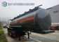 Sodium Hydroxide Solution Oil Tank Trailer , 20 m3 Carbon Steel Tank