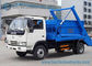 4m3 swing arm Garbage Container Truck Dongfeng  4x2 Drive 2 Axles 102hp