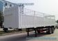 Load Capacity 30 T 40 T Fenced Flatbed Semi Trailer , 2 axle Truck Length 10 m