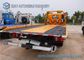 Sino HOWO Yellow 4 Ton Platform Right Hand Drive truck / Car Carrier Euro 4 Single Cab