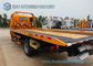 Sino HOWO Yellow 4 Ton Platform Right Hand Drive truck / Car Carrier Euro 4 Single Cab